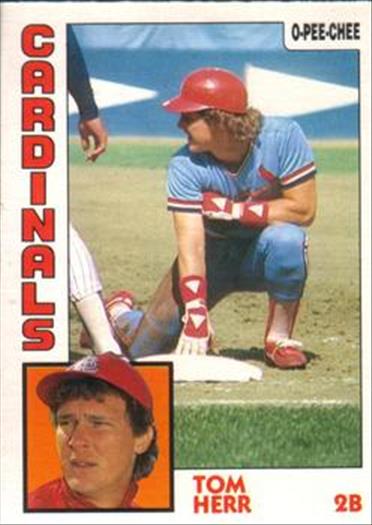 1984 O-Pee-Chee Baseball Cards 117     Tom Herr